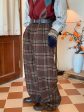 Wide Leg Plaid Pants Fashion