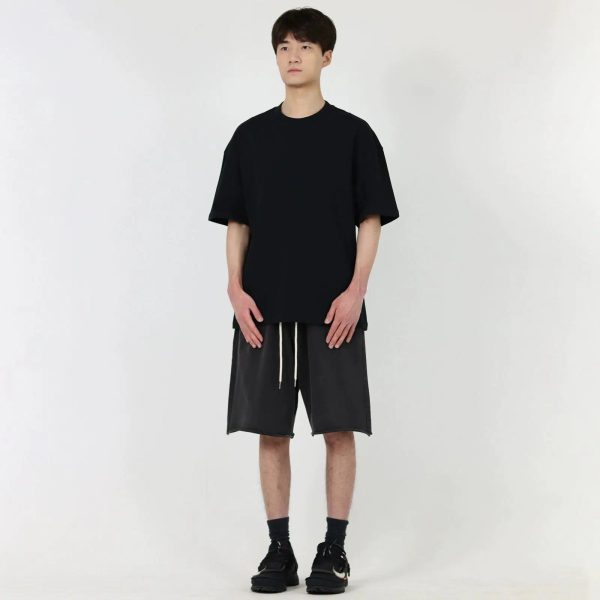 Washed Raw Edge Distressed Shorts Online Sale