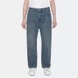 Vintage Washed Pleated Jeans on Sale