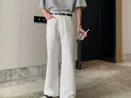 Wide-leg Straight Pleated Pants Online