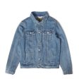 Washed Slim Fit Denim Jacket on Sale