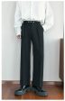 Belt Drape Straight-leg Pleated Pants Supply