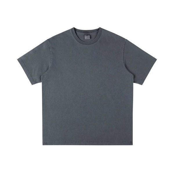 Basic Washed Cotton Drop Shoulder T-shirt Cheap