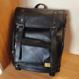 Vintage Leather Backpack with Buckle Straps For Cheap