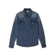 Washed Blue Denim Shirt Online Sale