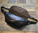 Black Faux Leather Crossbody Chest Bag Fashion