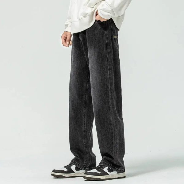 Washed Regular Fit Straight-leg Jeans Discount