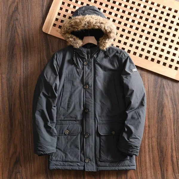 Waterproof Thickened Warm Hooded Jacket For Discount