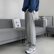 Wide Leg Light Gray Sweatpants Hot on Sale