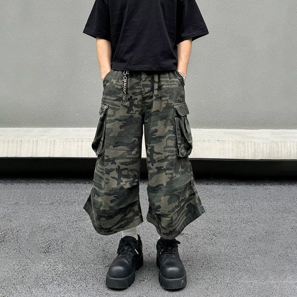 Big Pocket Camouflage Cargo Pants Discount