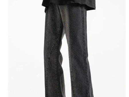 Wide-leg Versatile Distressed Bootcut Jeans For Discount