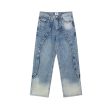 Washed Three-dimensional Stitching Jeans Online Sale