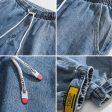 Washed Blue Fit Beamed Jeans For Cheap