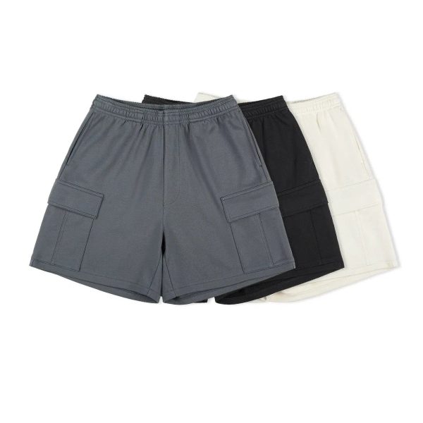 Basic Multi-pocket Workwear Shorts Online now