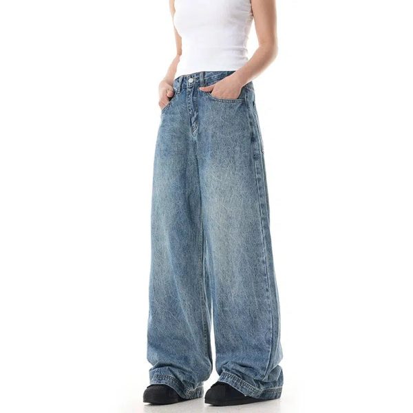 Wide Leg High-Waisted Jeans Sale