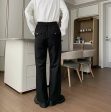 Anti-Wrinkle Elastic Waist Wide-Leg Suit Pants Online now