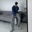 Wide Leg Light Gray Sweatpants Hot on Sale