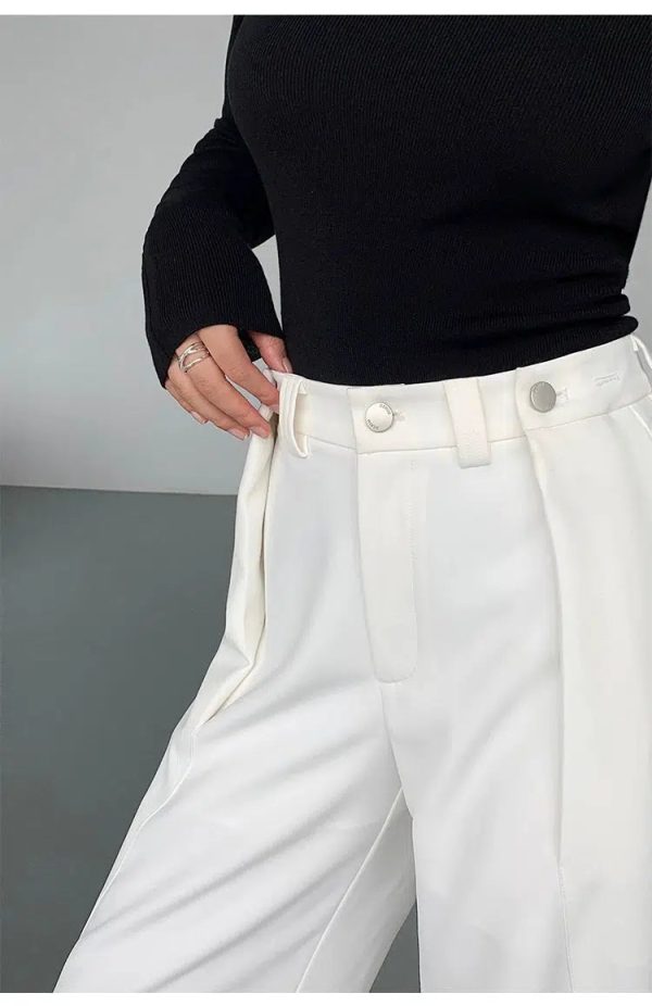 Wide-leg High-rise Pleated Pants For Discount