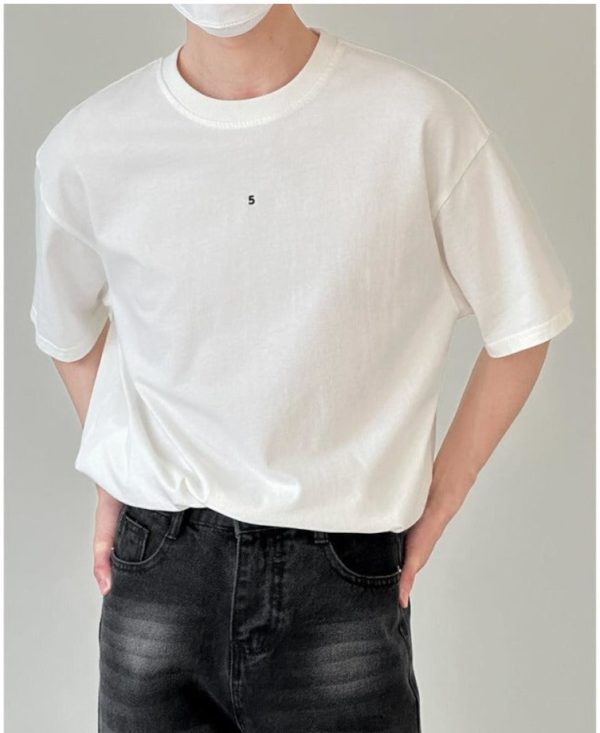 Basic Thin Round Neck T-Shirt Online Hot Sale