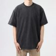 Washed Round Neck Short Sleeve T-shirt Supply