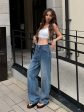 Wide-Leg High-Waisted Denim Jeans Supply