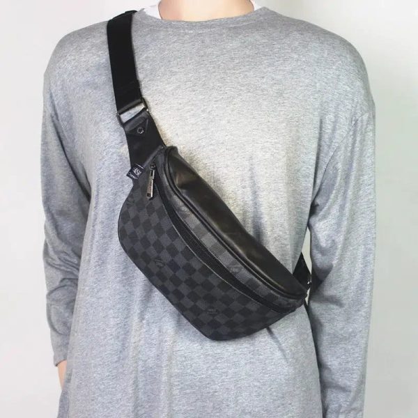 Checkered Crossbody Belt Bag Fashion