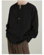 Y-neck Long-sleeved Shirt Discount