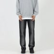 Washed Black And Gray Stretchable Straight Jeans Online