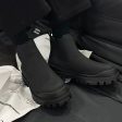 Winter Black Leather Boots Online Sale