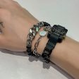 Black Bead Chain Bracelet Online Sale