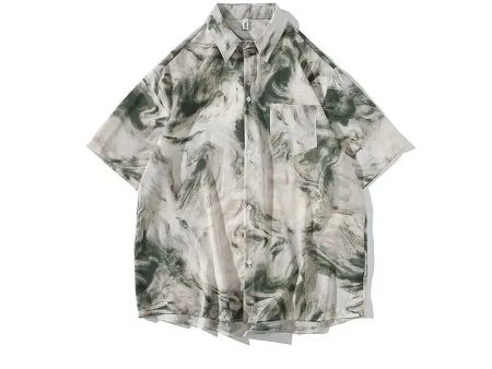 Abstract Pattern Short-Sleeve Shirt Discount