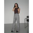 Wide Leg Pleated Pants For Sale