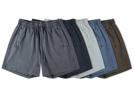 Washed Mid-length Shorts For Discount