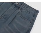 Vintage Washed Pleated Jeans on Sale