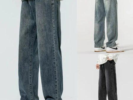 Washed Regular Fit Straight-leg Jeans Discount