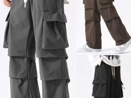 Workwear Drawstring Cargo Pants Online Sale