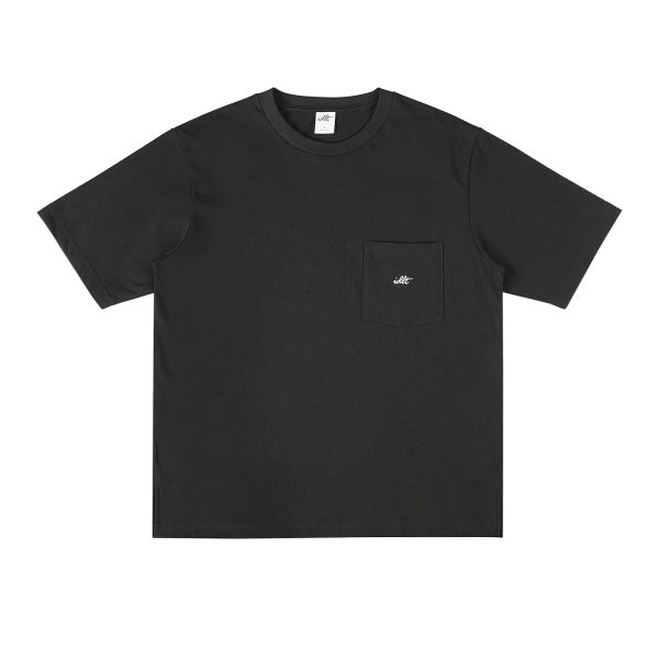 Washed Pocket Logo Embroidery T-shirt Supply