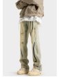 Yellow Mud Dyed Hole Pants Hot on Sale