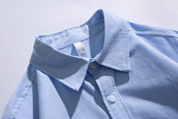 Basic Button Down Casual Shirt For Sale