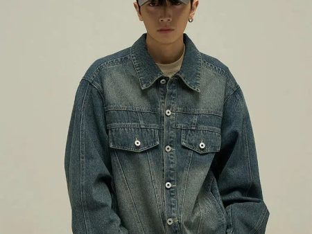 Vintage Basic Denim Jacket Online Hot Sale