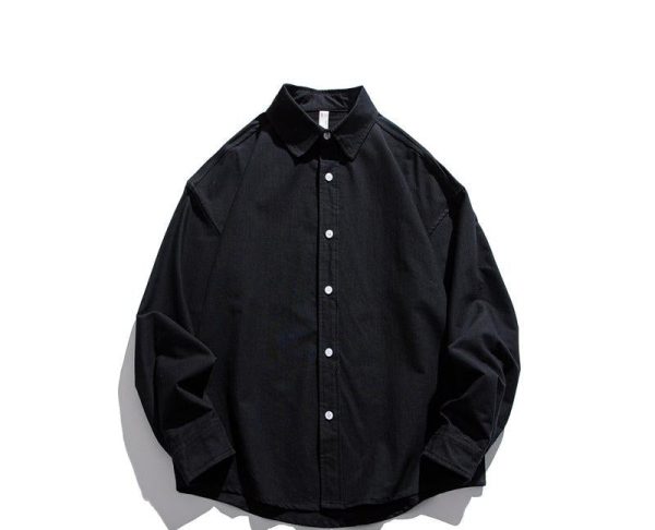 Basic Button Down Casual Shirt For Sale