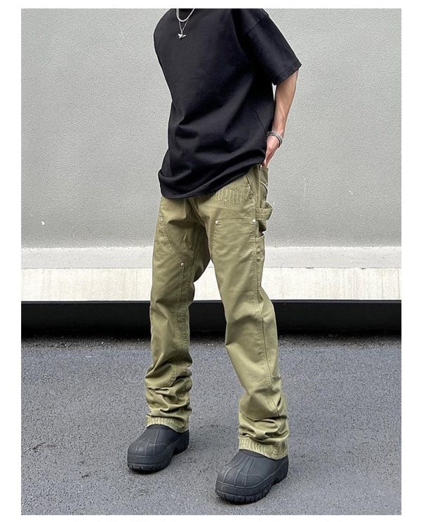 ArmyGreen Slim-fit Cargo Pants Online Sale