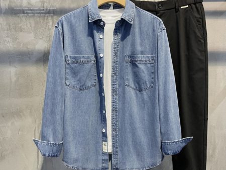 Washed Denim Shirt Jacket Sale