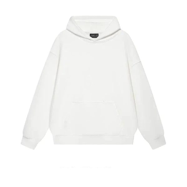 Basic Solid Color Hooded Sweatshirt Online