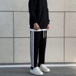 Black and White Side Stripe Pants Online Sale