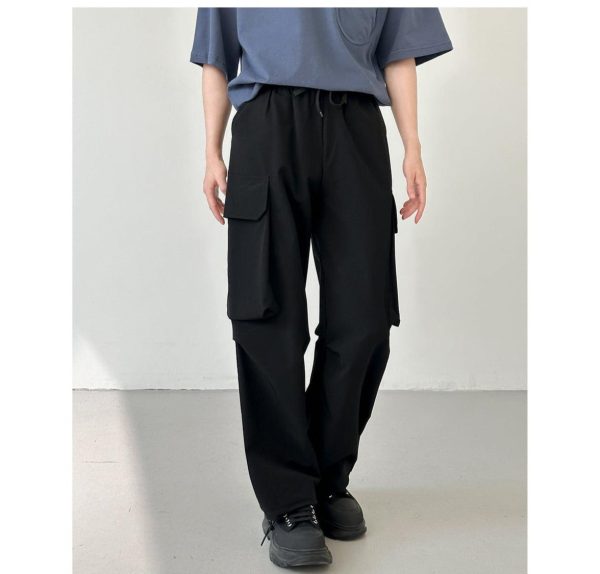 Wide-leg Drape Overalls Large Pocket Sale